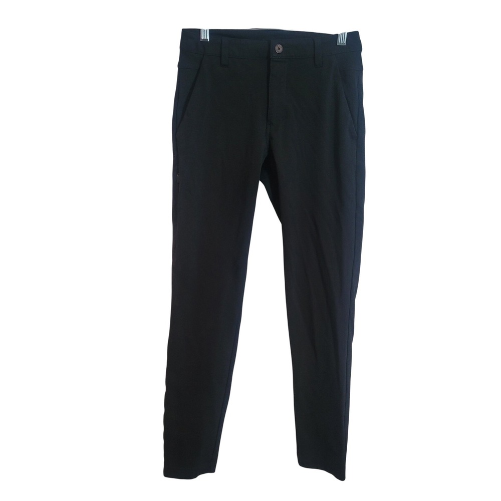 BYLT Everyday‎ 2 Pants Mens Size 30 Black Performance Tapered Chino Preppy
